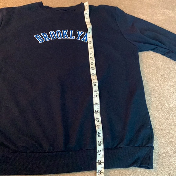 Men’s navy ling sleeve top - Picture 3 of 6